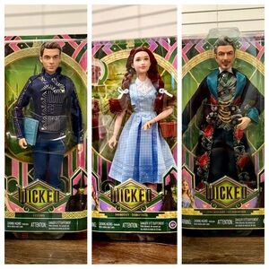 Wicked Dolls Exclusive Rare Dorthy Wizard and Prince Fiyero Set Lot Bundle